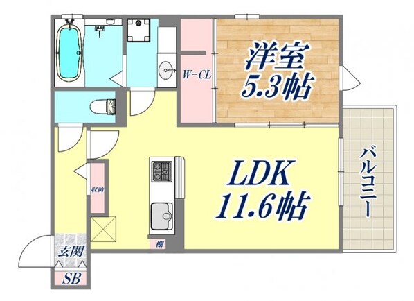 ラ　メゾンアンソレイエ板宿の物件間取画像